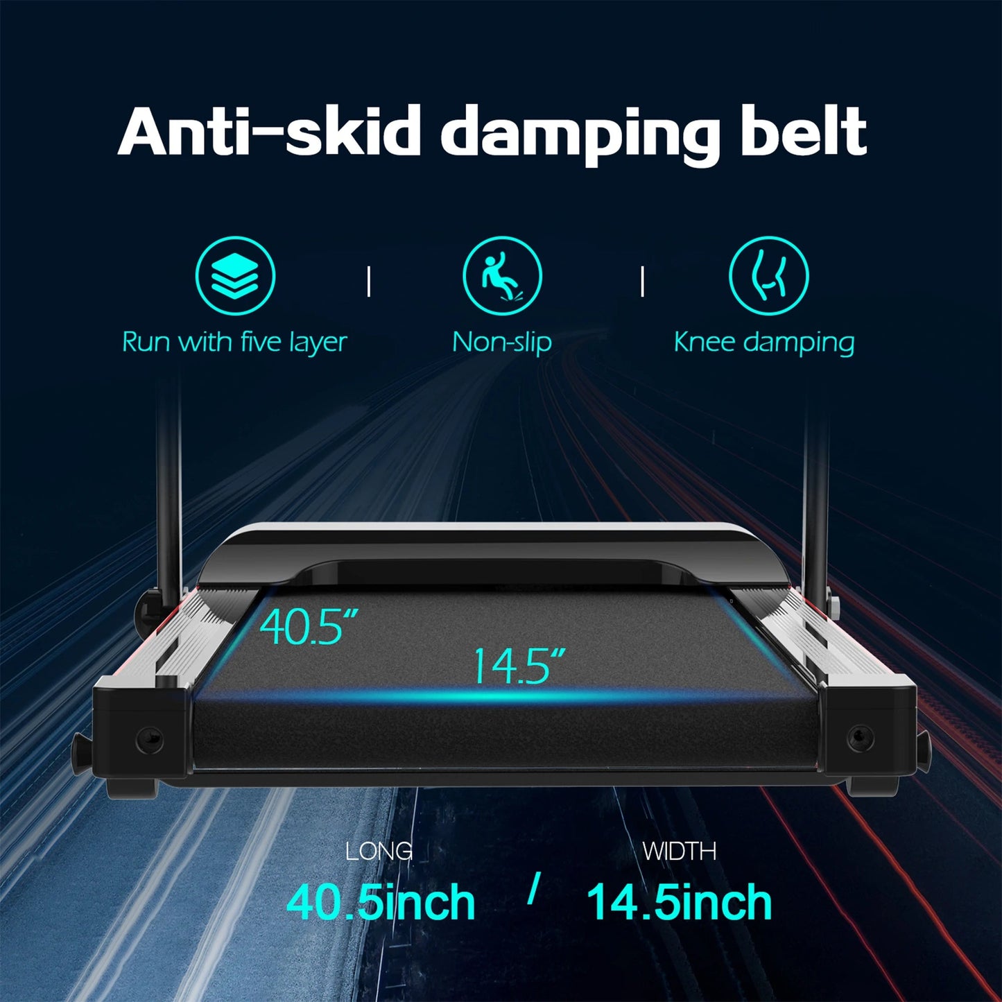 RTMX-750 2.5 HP Foldable Incline Treadmill with Bluetooth